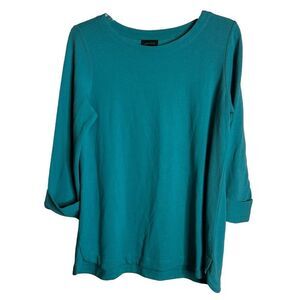 J Jill wearever collection size small emerald teal top